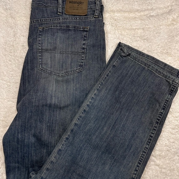 Wrangles Men’s Denim Blue Comfort Waistband - Picture 2 of 4